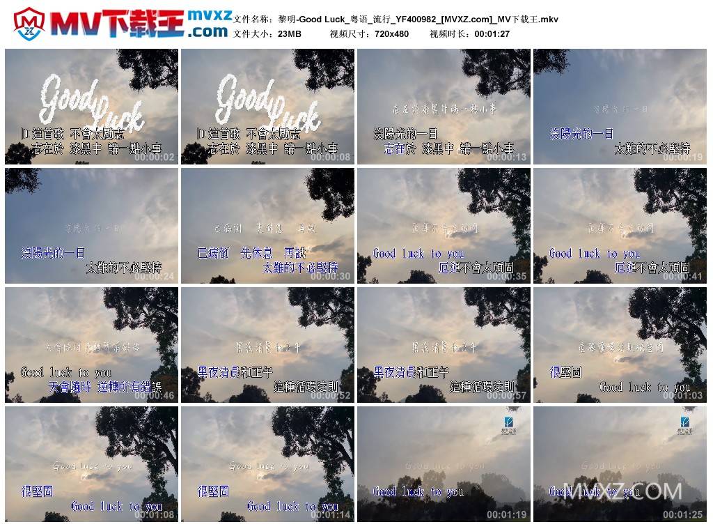 黎明-Good Luck_粤语_流行_YF400982